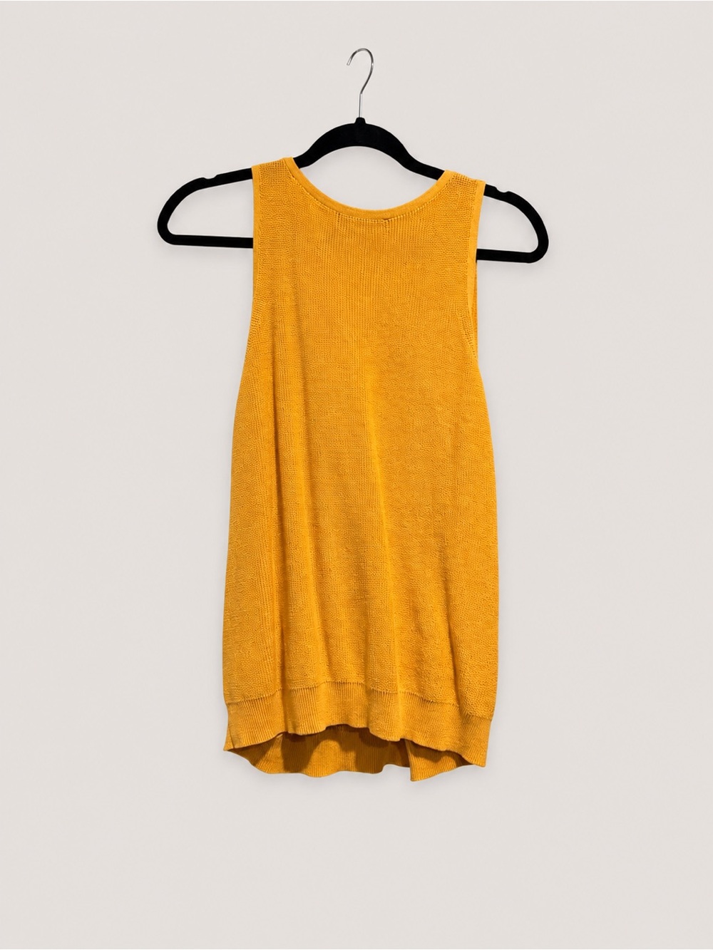 Banana Republic Mustard Yellow Sleeveless Wrap Sweater Tank – XL - Picture 4 of 4